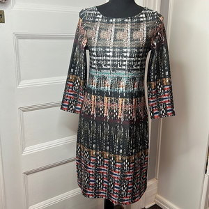 ISLE By Melis Kozan Artsy Colorful Shift Stretch Dress. Size S. New with‎ tag